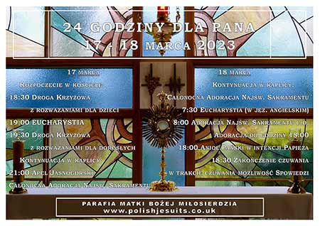 24 godziny dla Pana - 2023 - Polska Parafia w Londynie