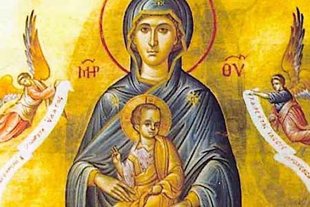 Theotokos ikona - Polska parafia Londyn